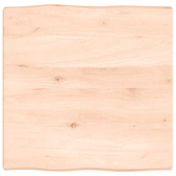 vidaXL Plateau de table 60x60x(2-4) cm bois massif non traité bord naturel