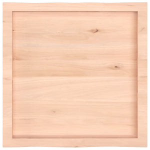 vidaXL Plateau de table 60x60x(2-4) cm bois massif non traité bord naturel