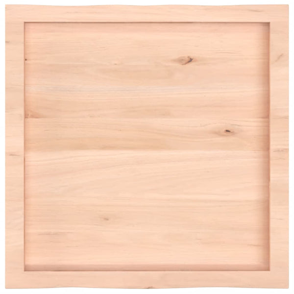 vidaXL Plateau de table 60x60x(2-4) cm bois massif non traité bord naturel