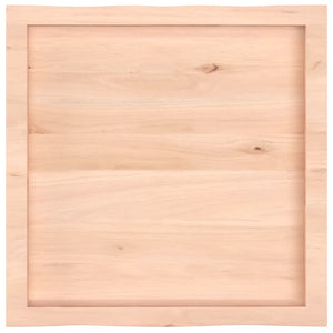 Massivholz Tischplatte Eiche 60x60 cm Baumkante