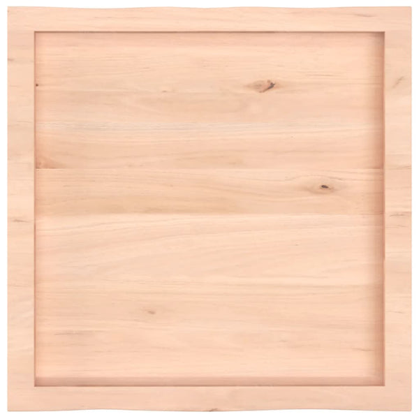 Massivholz Tischplatte Eiche 60x60 cm Baumkante