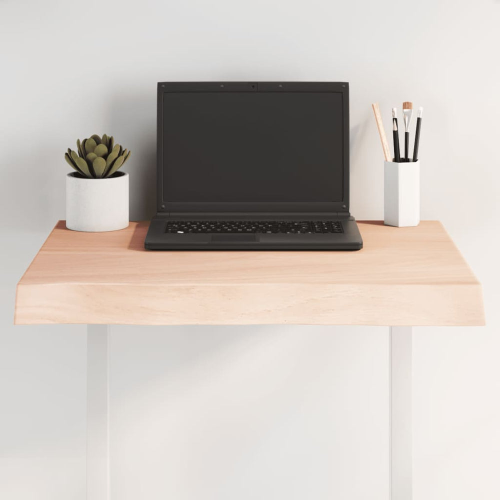vidaXL Tabletop 60x60x(2-6) cm Solid Wood Untreated Live Edge