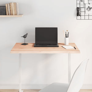 Eiche Tischplatte 80x40 cm Massivholz Baumkante