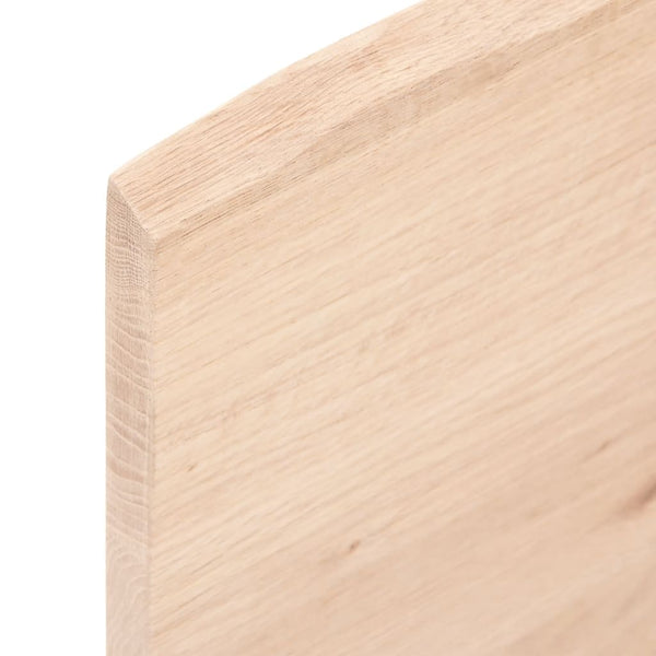 Tischplatte Eiche 80x60 cm Massivholz Baumkante