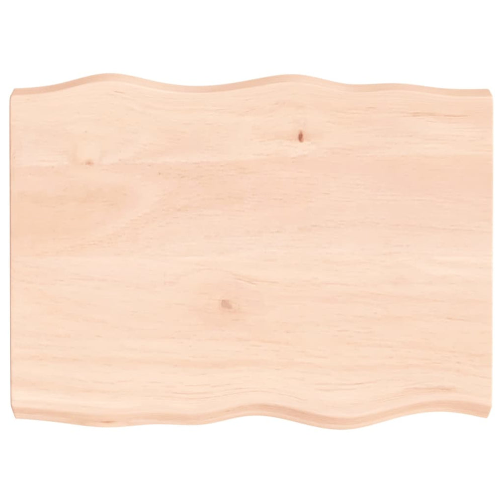 vidaXL Tabletop 80x60x(2-6) cm Solid Wood Untreated Live Edge