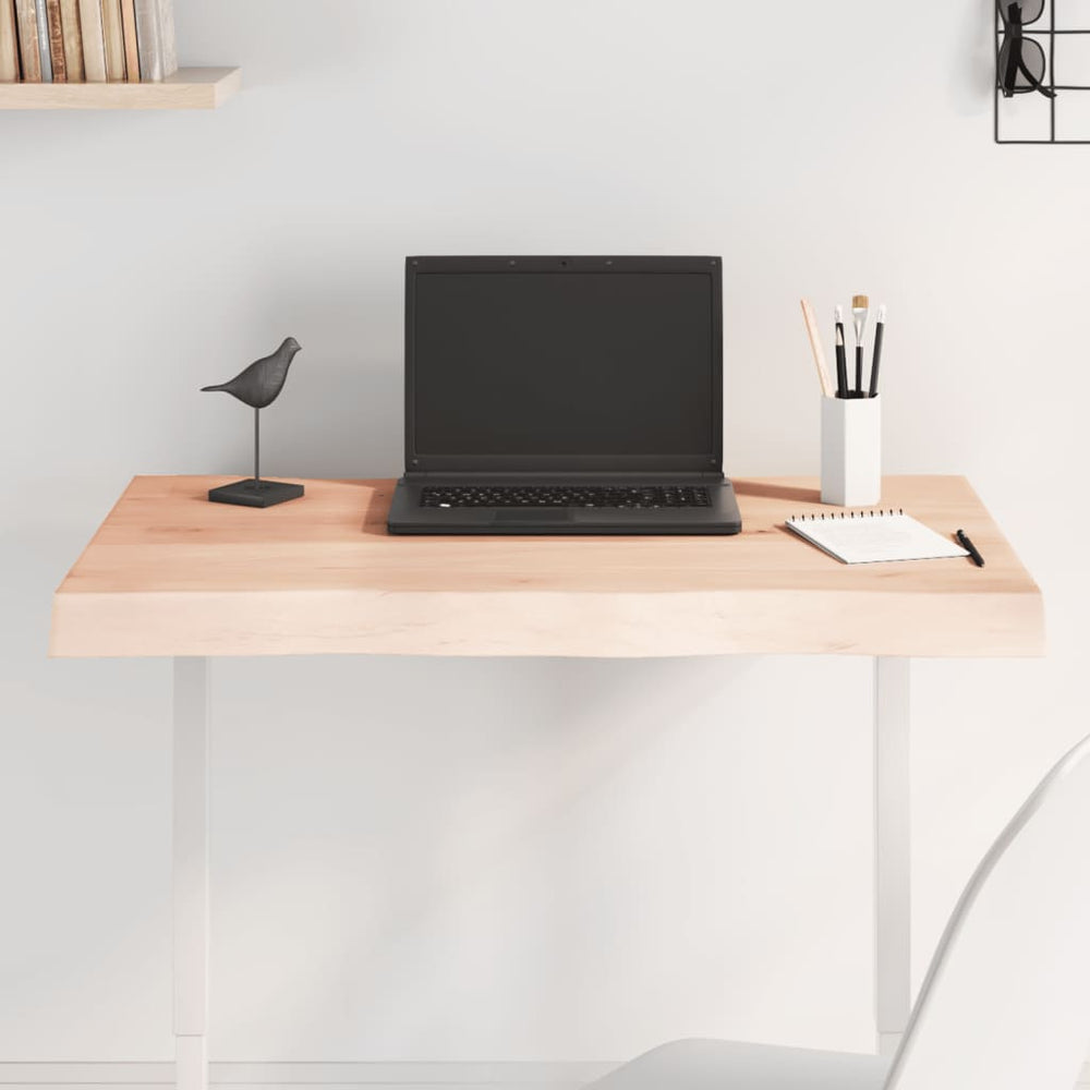 vidaXL Tabletop 80x60x(2-6) cm Solid Wood Untreated Live Edge