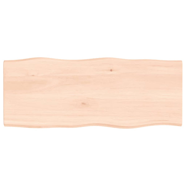 Eiche Tischplatte 100x40 cm, Massivholz Baumkante