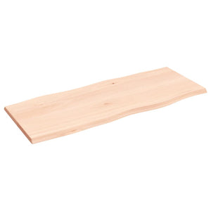 Eiche Tischplatte 100x40 cm, Massivholz Baumkante