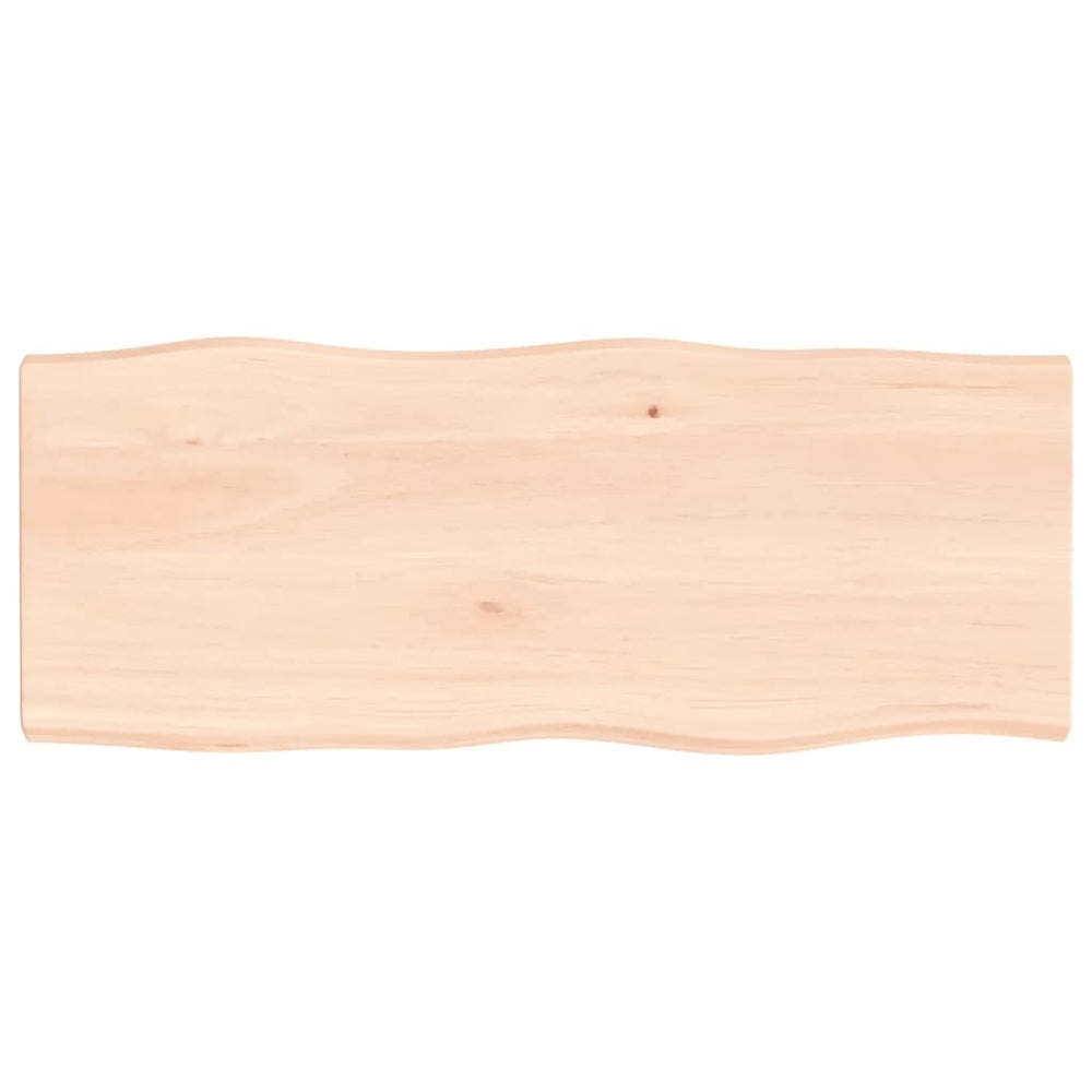 vidaXL Tabletop 100x40x(2-4) cm Solid Untreated Wood Live Edge