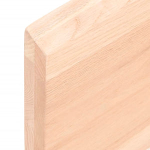 Massivholz Tischplatte Eiche Baumkante 100x40 cm
