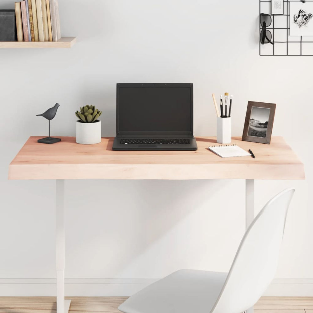vidaXL Tabletop 100x40x(2-6) cm Solid Wood Untreated Live Edge