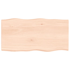 Eichen Tischplatte Massivholz 100x50 cm
