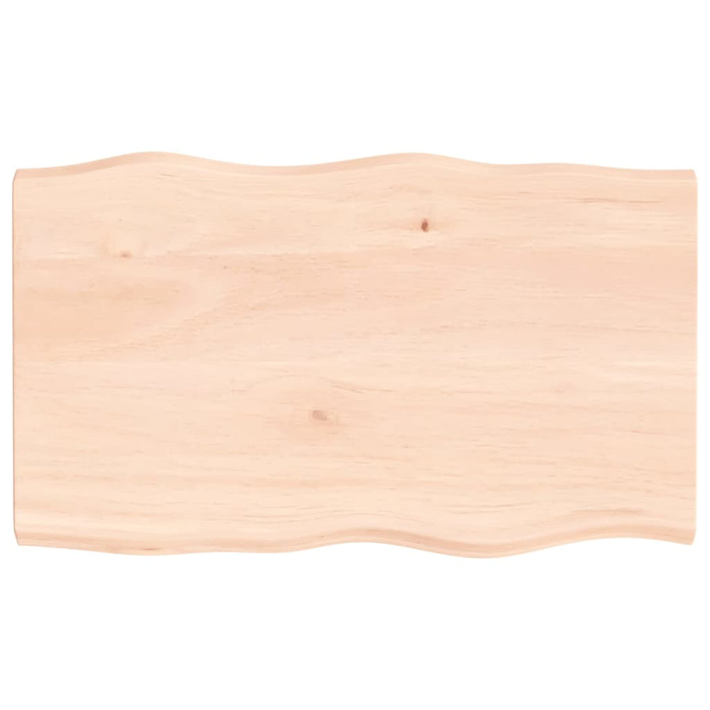 vidaXL Tabletop 100x60x(2-4) cm Solid Wood Untreated Live Edge