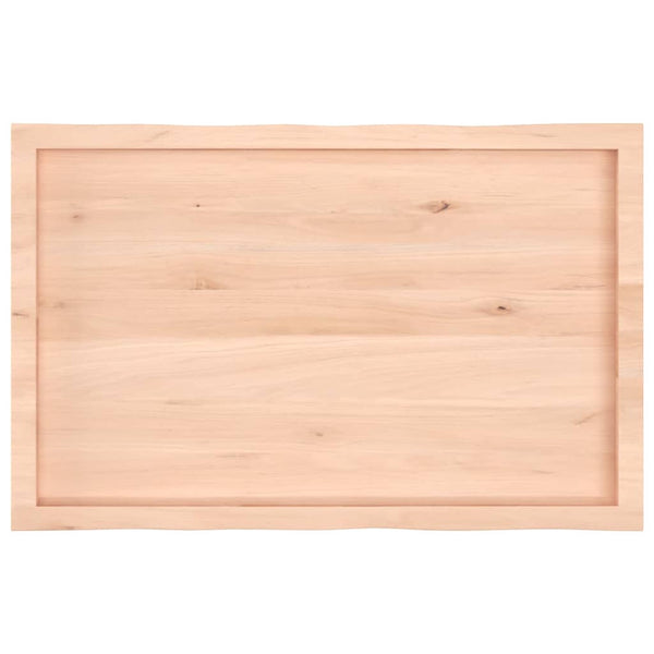 Massivholz Tischplatte Eiche Baumkante 100x60 cm