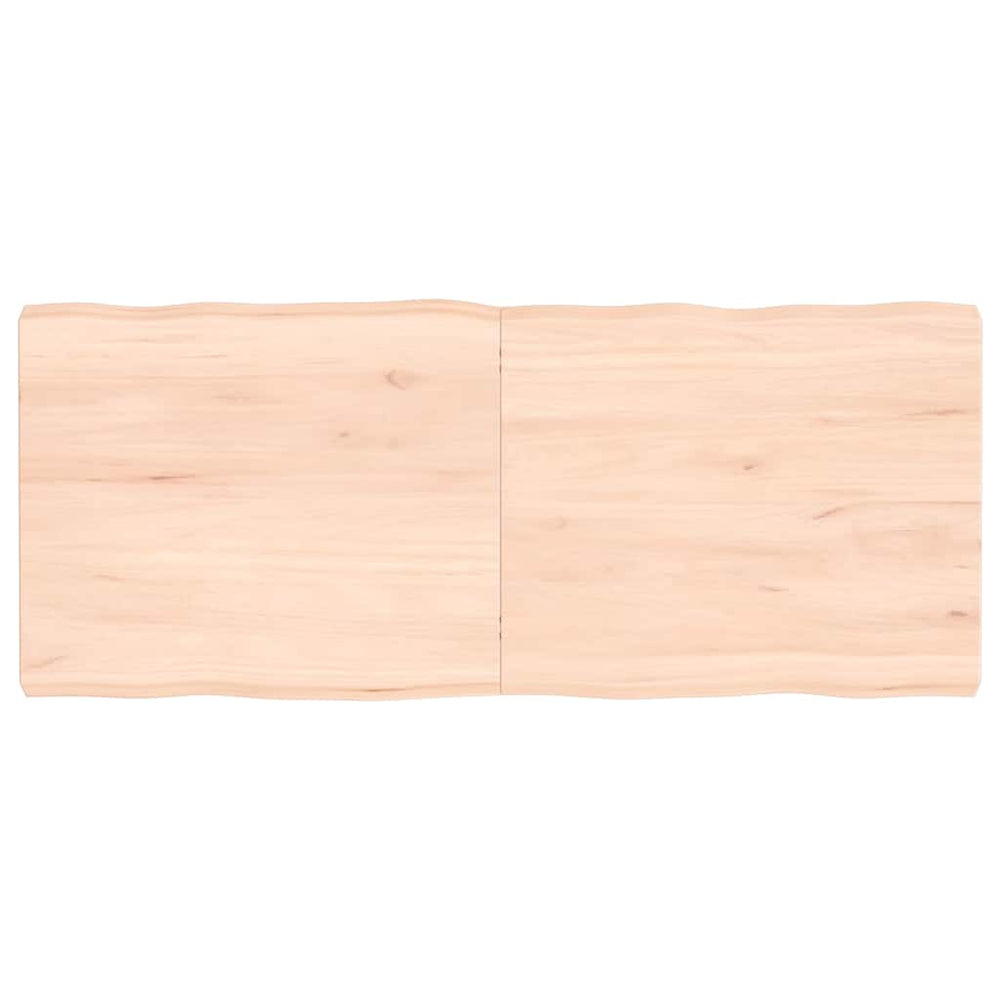vidaXL Plateau de table 120x50x(2-6) cm Bois massif brut Bords naturels