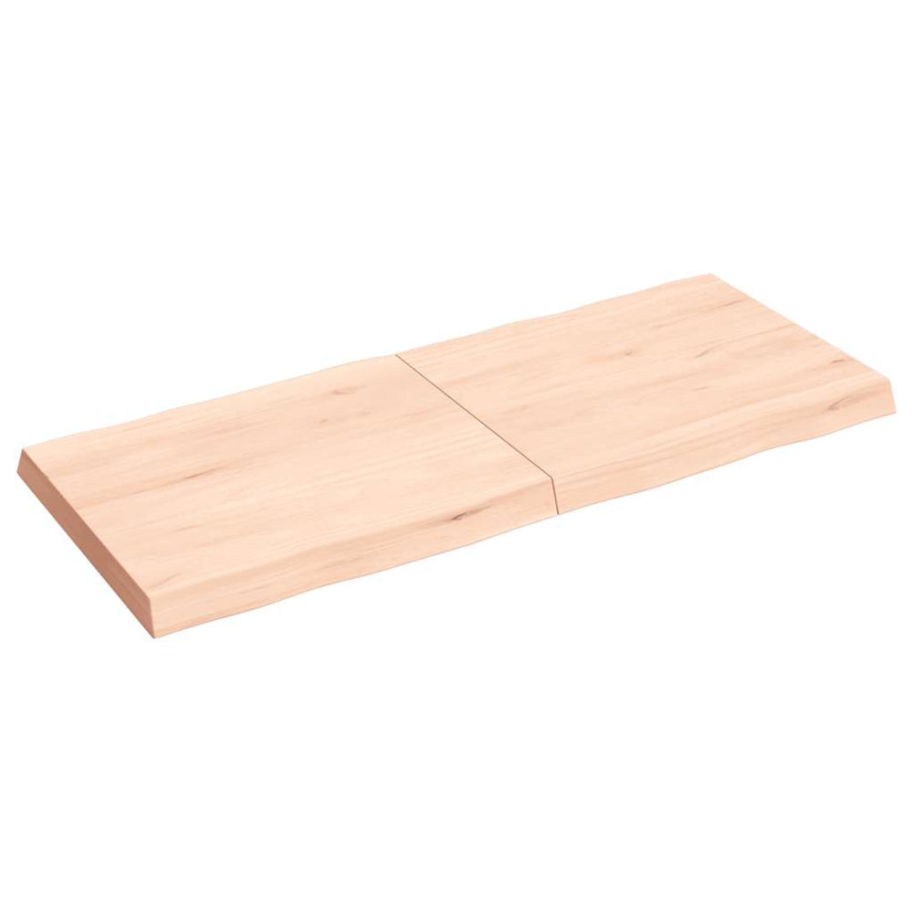 vidaXL Plateau de table 120x50x(2-6) cm Bois massif brut Bords naturels