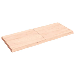 Massivholz Tischplatte 140x60 cm Baumkante
