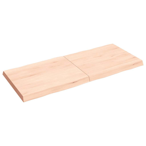 Massivholz Tischplatte 140x60 cm Baumkante