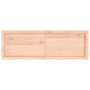 Massivholz Tischplatte 140x60 cm Baumkante