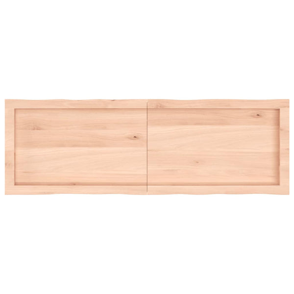 Massivholz Tischplatte 140x60 cm Baumkante