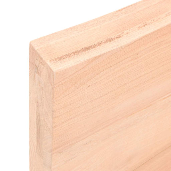 Massivholz Tischplatte 140x60 cm Baumkante