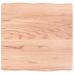Massivholz Tischplatte 40x40 cm Baumkante