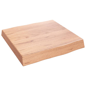Massivholz Tischplatte 40x40 cm Baumkante