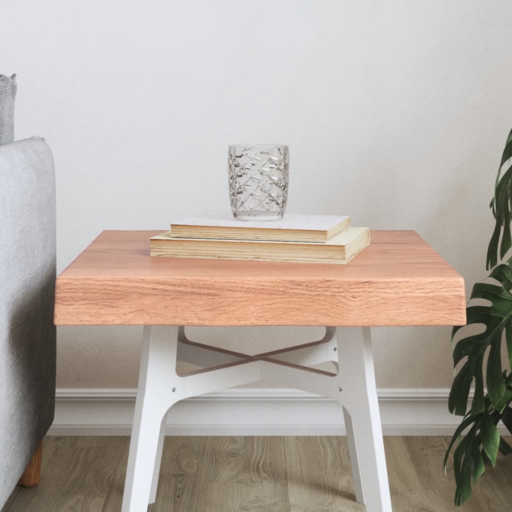 Massivholz Tischplatte 40x40 cm Baumkante