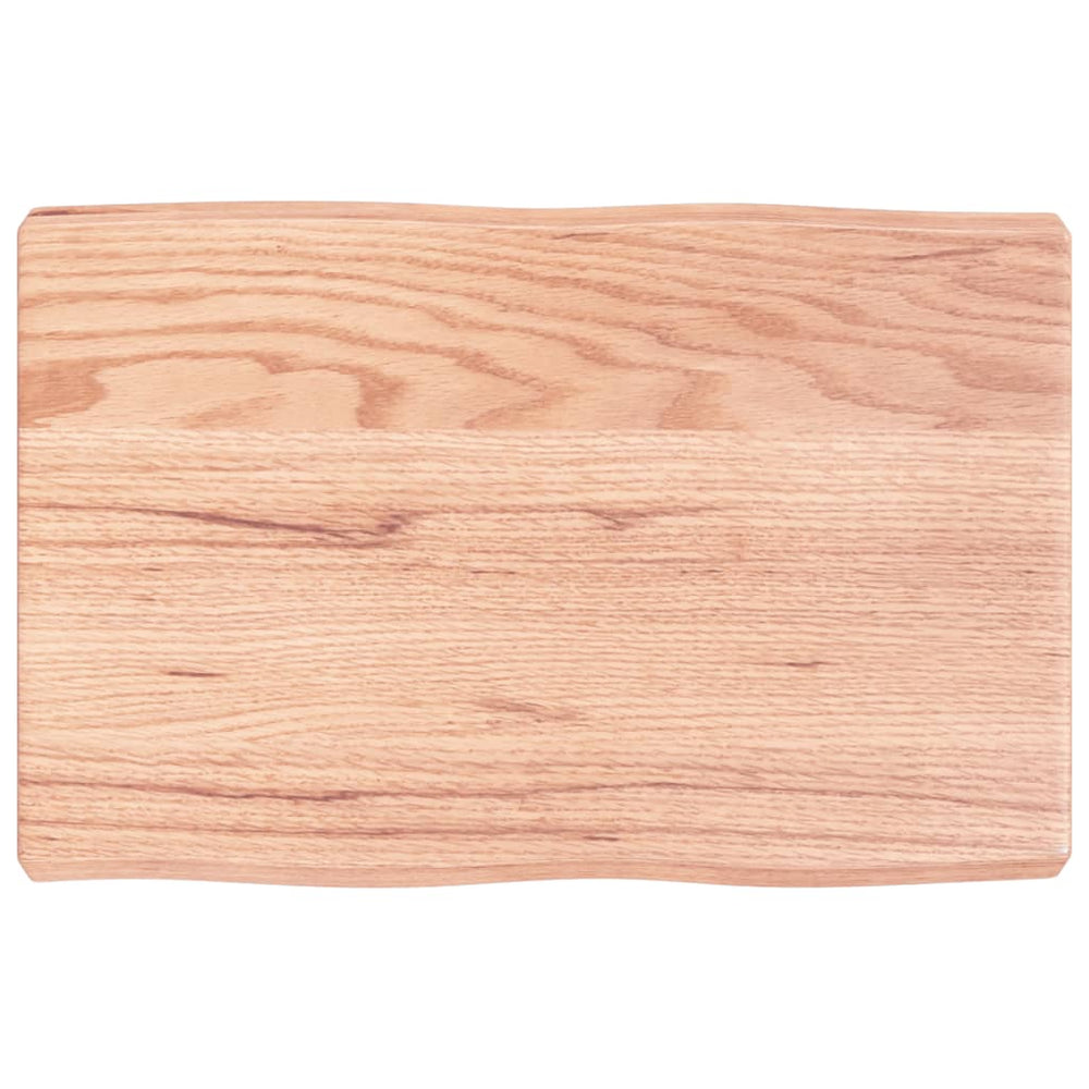vidaXL Tabletop 60x40x(2-6) cm Solid Wood Treated Live Edge