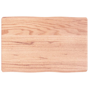 Massivholz Tischplatte 60x40 cm Baumkante