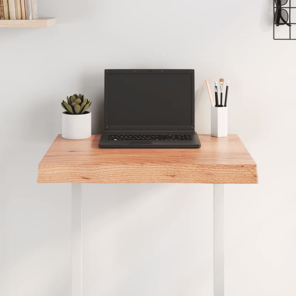 Massivholz Tischplatte 60x40 cm Baumkante