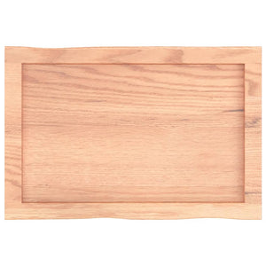 Massivholz Tischplatte 60x40 cm Baumkante