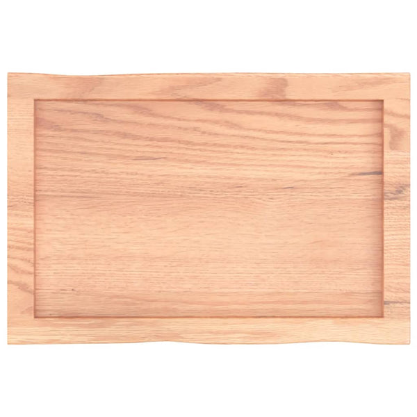 Massivholz Tischplatte 60x40 cm Baumkante