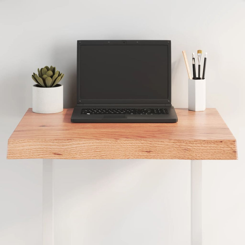 vidaXL Tabletop 60x40x(2-6) cm Solid Wood Treated Live Edge