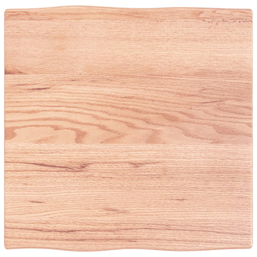 vidaXL Tabletop 60x60x2 cm Solid Oak Treated Live Edge