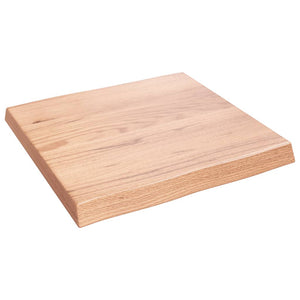 Massivholz Tischplatte 60x60 cm Baumkante