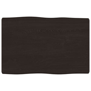 Massivholz Tischplatte 60x40 cm Baumkante