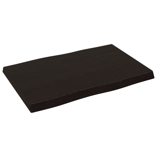 Massivholz Tischplatte 60x40 cm Baumkante