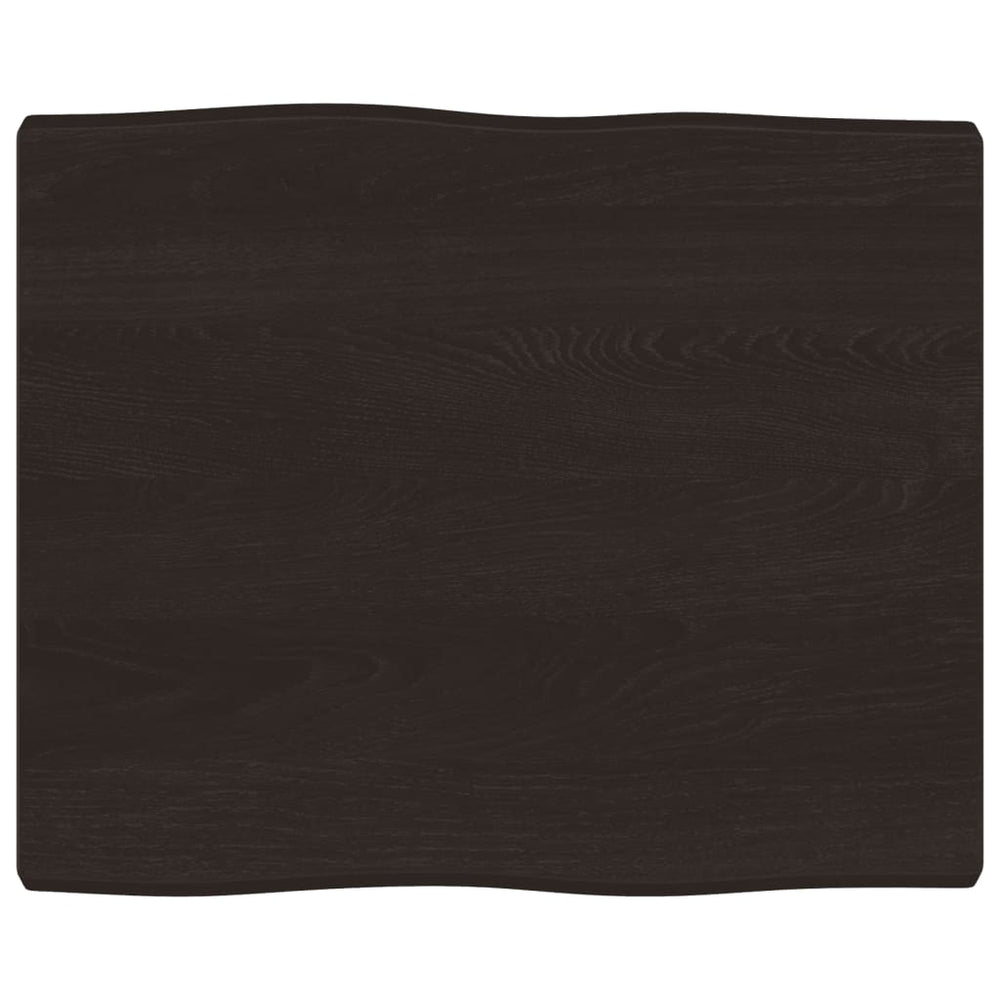 vidaXL Tabletop 60x50x(2-4) cm Solid Wood Treated Live Edge