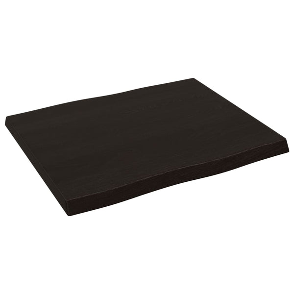Massivholz Tischplatte 60x50 cm Baumkante