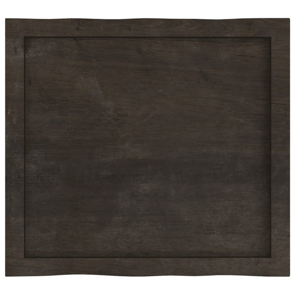 Massivholz Tischplatte 60x50 cm Baumkante