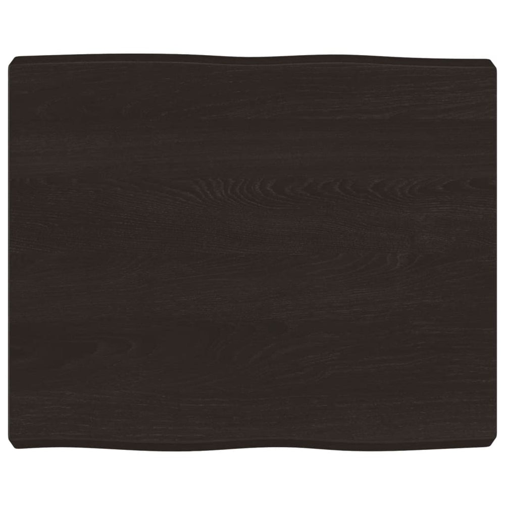 vidaXL Tabletop 60x50x(2-6) cm Solid Wood Treated Live Edge