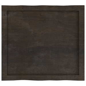 Massivholz Tischplatte Eiche Baumkante 60x50 cm