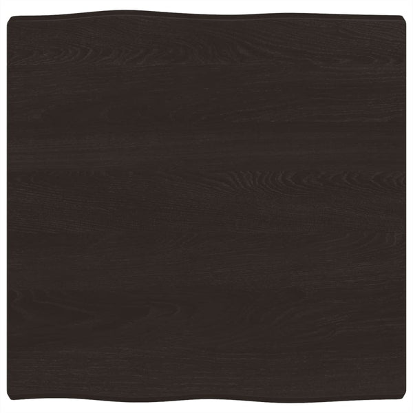 Massivholz Tischplatte 60x60 cm Baumkante
