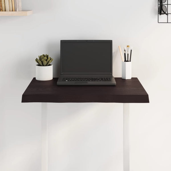 Massivholz Tischplatte 60x60 cm Baumkante