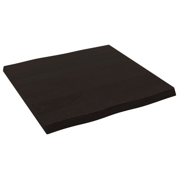Massivholz Tischplatte 60x60 cm Baumkante