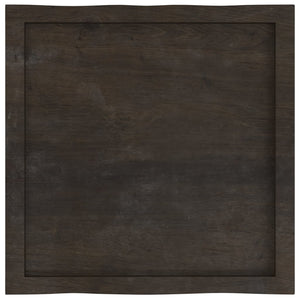 Massivholz Tischplatte 60x60 cm Baumkante