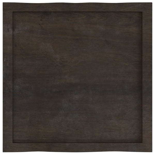 Massivholz Tischplatte 60x60 cm Baumkante