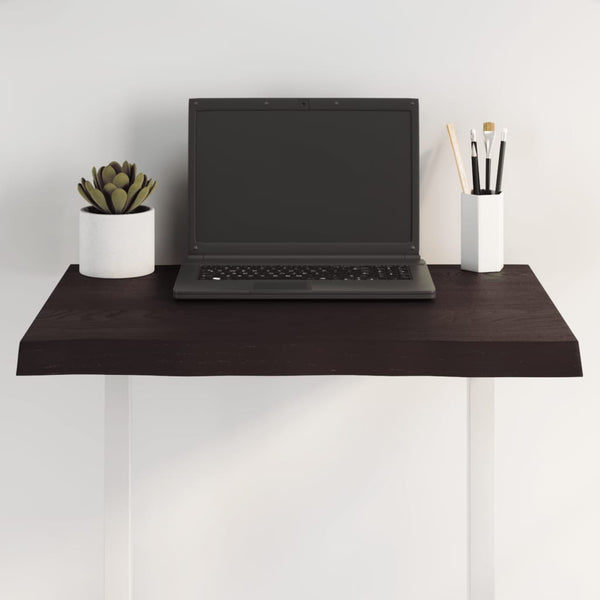 Massivholz Tischplatte 60x60 cm Baumkante