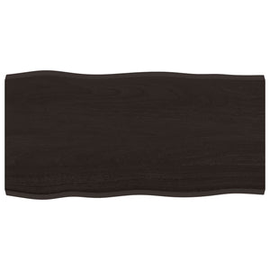 Eiche Tischplatte 80x40 cm Baumkante